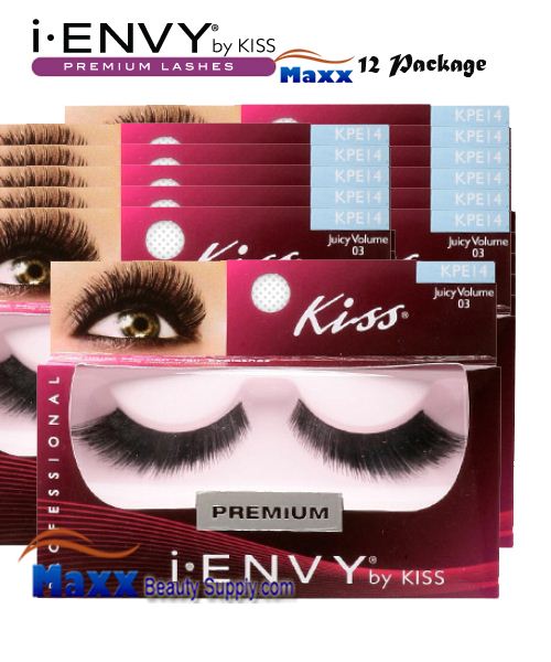 12 Package - Kiss i Envy Juicy Volume 02 Eyelashes - KPE14